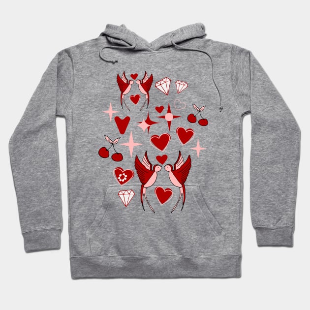 Kitsch Valentine Hoodie by bruxamagica